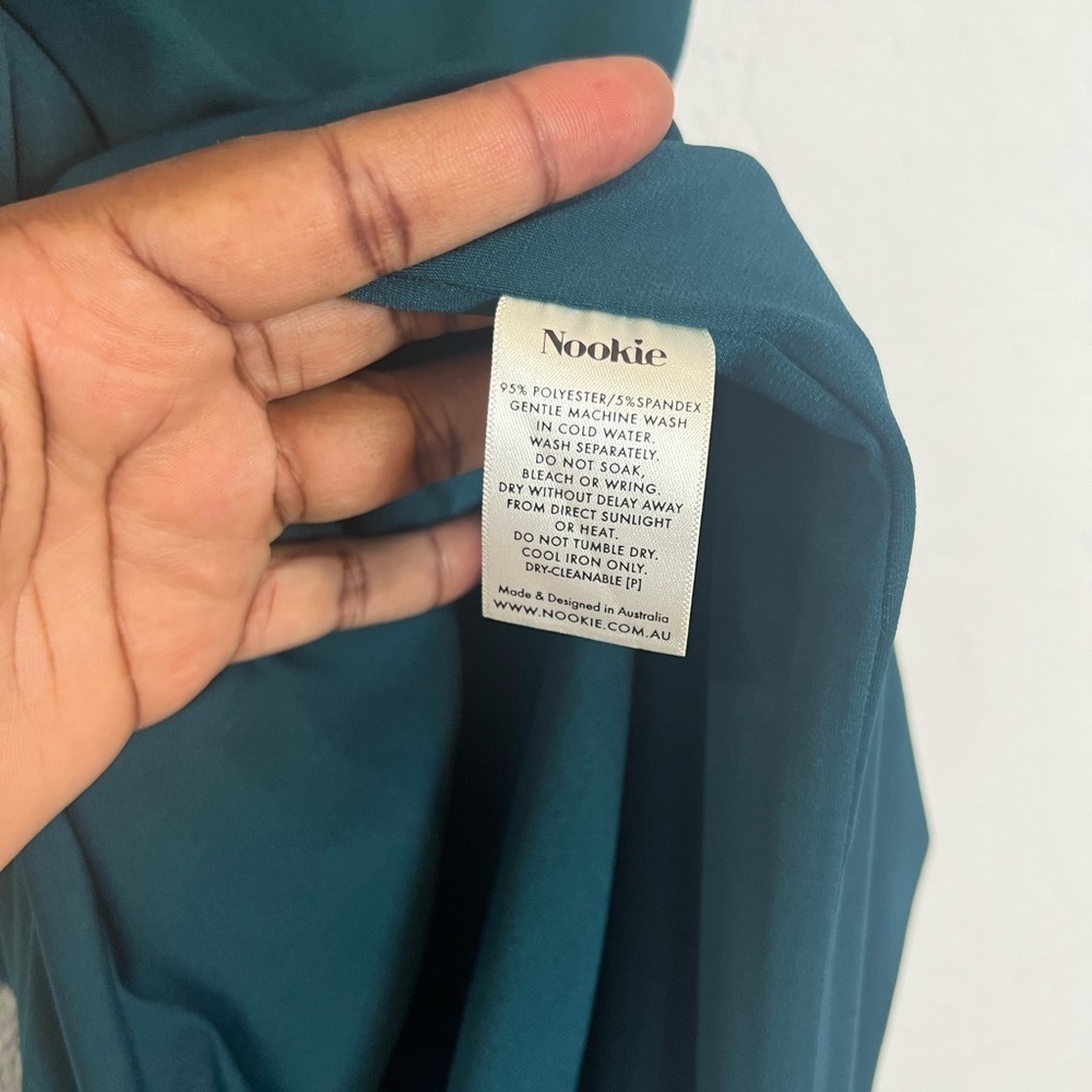 Nookie Lust One Shoulder Gown in Green - Picture 10 of 10